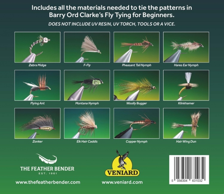 Barry Ord Clarke Fly Tying Material Pack For Beginners